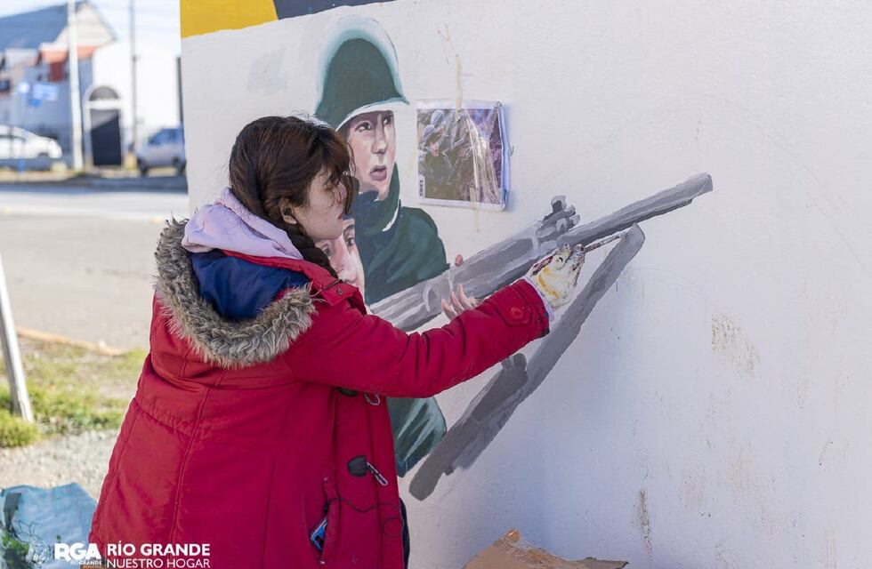 Malvinas 40 años: Artistas realizaron intervenciones