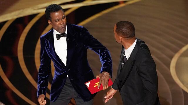 Will Smith golpeó a Chris Brown en la ceremonia de los Premios Oscar. (AP Photo/Chris Pizzello)