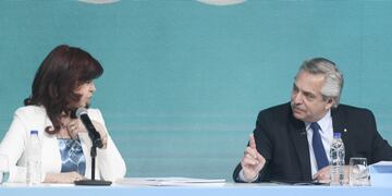 Alberto Fernández y Cristina Kirchner buscan retomar el diálogo. Foto: Federico López Claro.