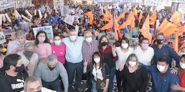 Jaldo participó en un multitudinario acto en Aguilares.