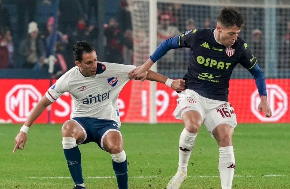 Unión cayó 2 a 0 ante Nacional en la ida de los octavos de final de la Copa Sudamericana