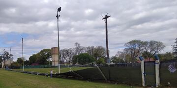 Así quedó el predio de Peñarol después de la tormenta