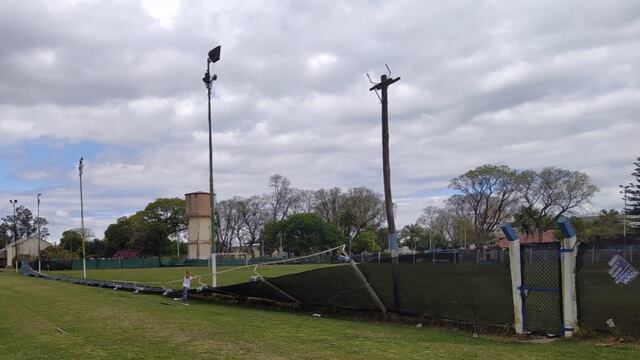 Así quedó el predio de Peñarol después de la tormenta