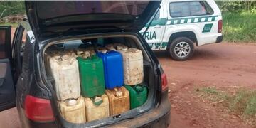 Puerto Piray: secuestran 500 litros de combustible transportados de manera ilegal.
