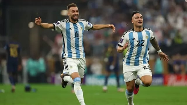 Habrá homenajes para Germán Pezzella y Lautaro Martínez, campeones del mundo.