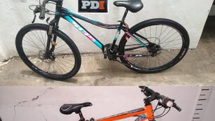 Las dos bicicletas robadas y recuperadas