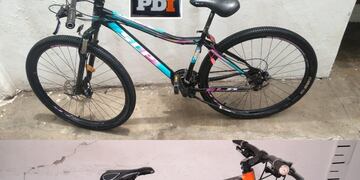Las dos bicicletas robadas y recuperadas