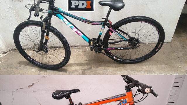 Las dos bicicletas robadas y recuperadas
