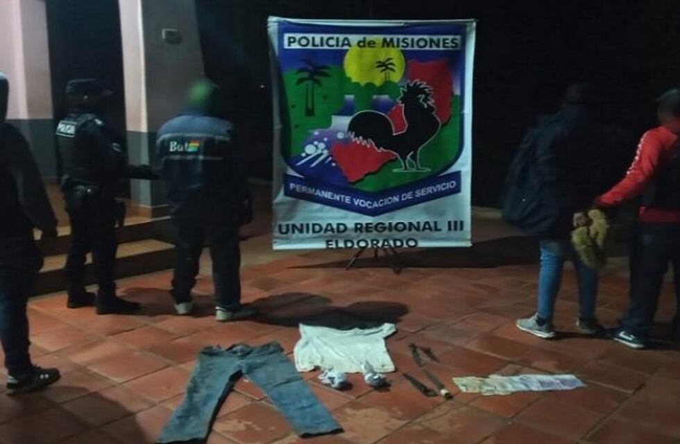 Eldorado: detienen a dos hombres por robar y agredir con un cuchillo