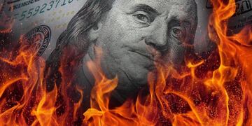 Descontrolado aumento del dólar blue.