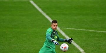 Nahuel Losada, el arquero de Belgrano. Quiere seguir siendo el "1" (Federico López Claro).