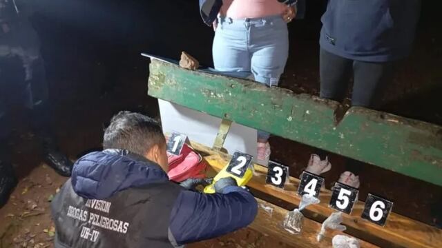 Incautan droga por más de 15 Millones de pesos abandonada por un motociclista en Capioví.