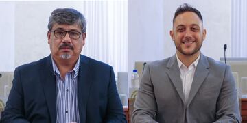 Enrique Ríos (Más para Entre Ríos) y Leandro Fernández (Juntos por Entre Ríos)