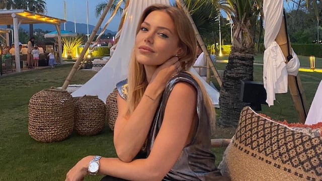 Evangelina Anderson disfruta de las playas de Marbella.