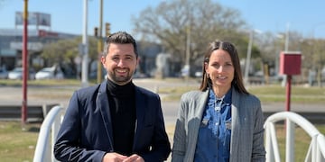 Juan Senn y María Paz Caruso, candidatos a concejal por el oficialismo