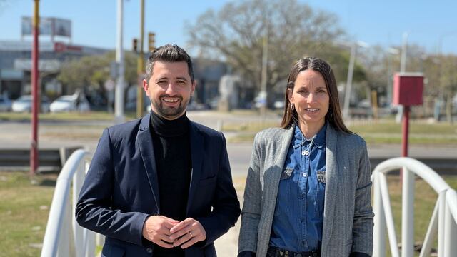 Juan Senn y María Paz Caruso, candidatos a concejal por el oficialismo
