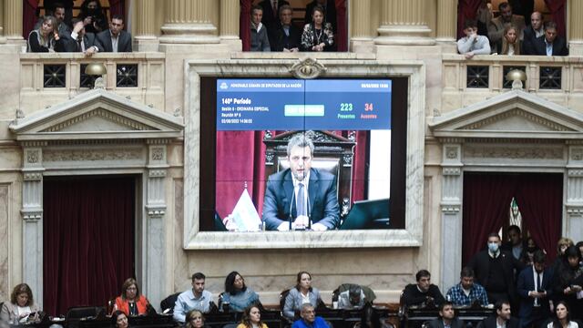 Sergio Massa busca el apoyo del Congreso para intentar dar imágenes claras de estabilidad económica. 
Foto: Federico López Claro.