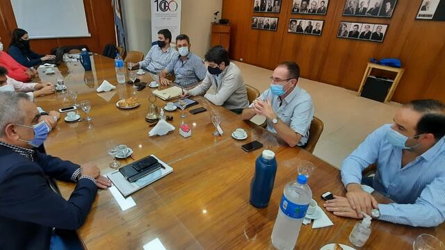 El dirigente Rural se reunió con productores, empresarios y comerciantes en la Cámara sanrafelina.