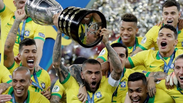 La Copa. Brasil conquistó el título de América. (AP)