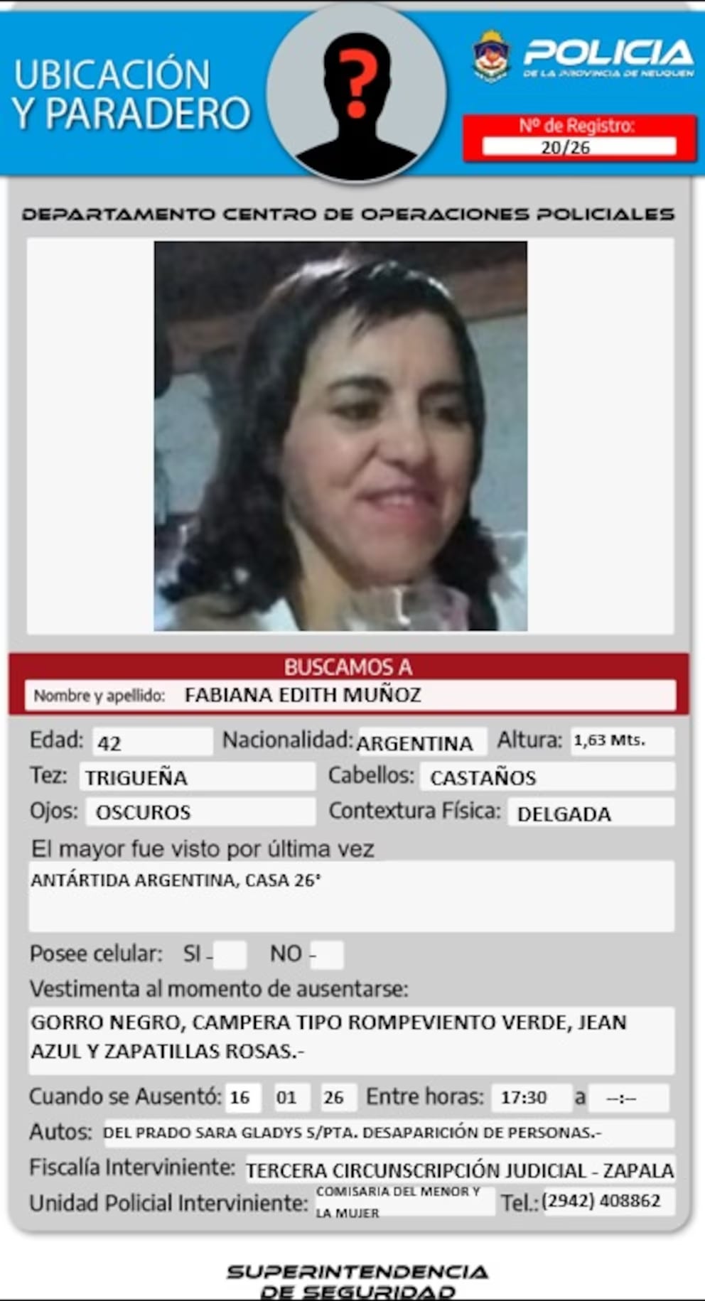 Encontraron a la hermana de Marcos Acuña que era buscada desde el viernes