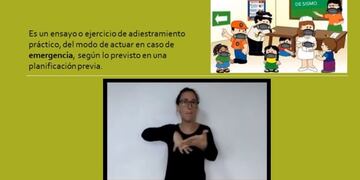 La escuela Nuestra Señora de Luján realizó un video sobre simulacros en contexto de pandemia.