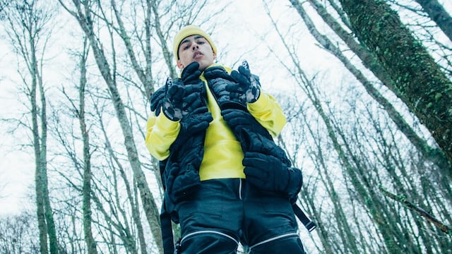 Trueno, durante el rodaje en Tierra del Fuego para "Solo por vos". (Sony Music)