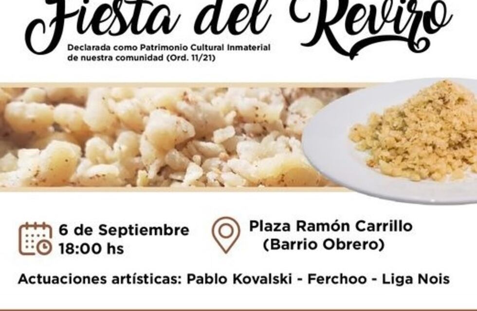 La ciudad de Puerto Iguazú tendrá su Fiesta del Reviro