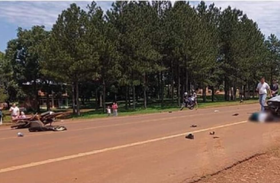 Accidente vial dejó como saldo a un motociclista herido en San Vicente
