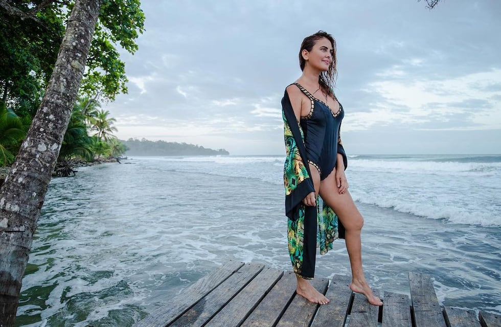 Silvina Luna cambió de hábitos y trabajo en las playas caribeñas de Panamá
