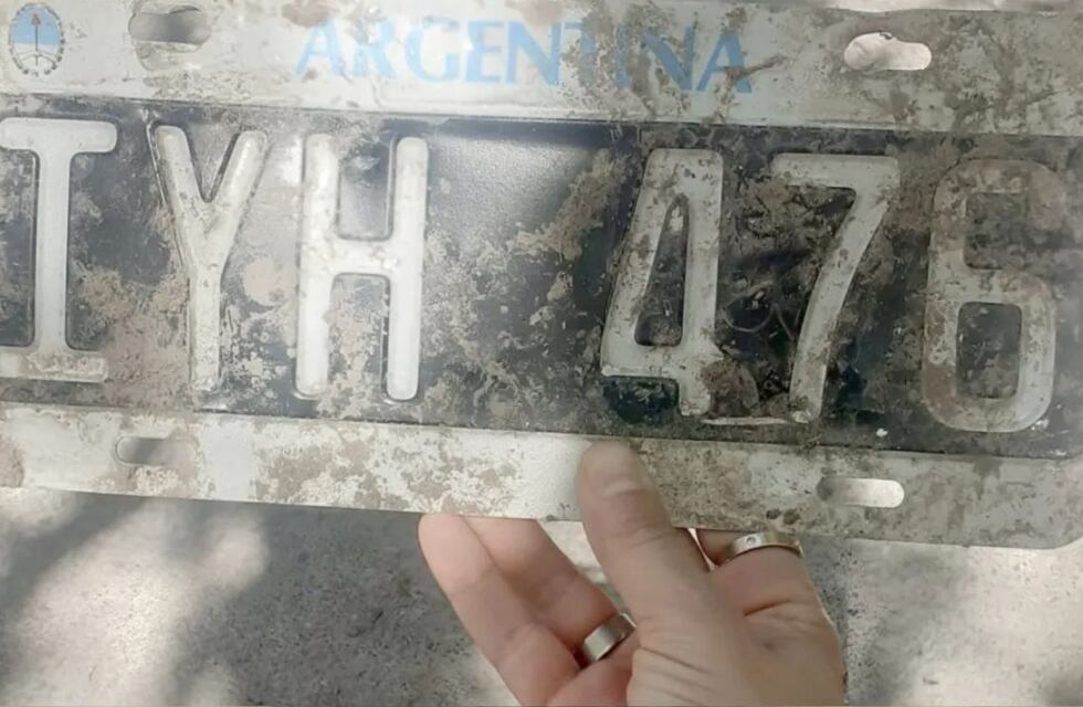 Perdieron las patentes de sus vehículos tras la lluvia e inundación en Mendoza y usan Twitter para recuperarlas