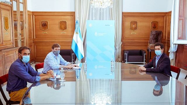 El Gobernador Gustavo Melella se reunión con el Ministro del Interior para tratar la situación de la provincia.