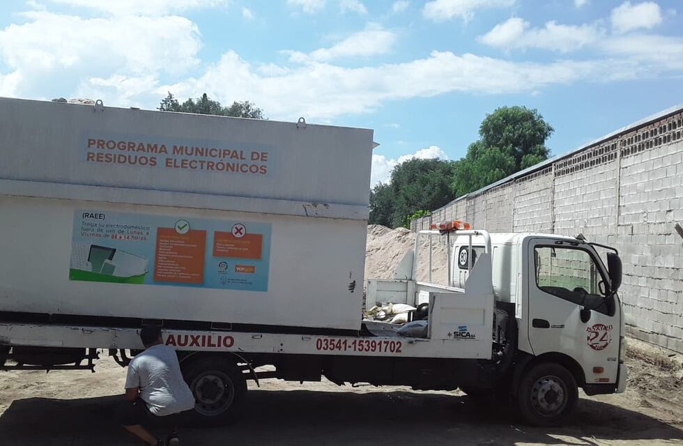 Carlos Paz juntó más de 1600 kilos de residuos electrónicos en los últimos cuatro meses