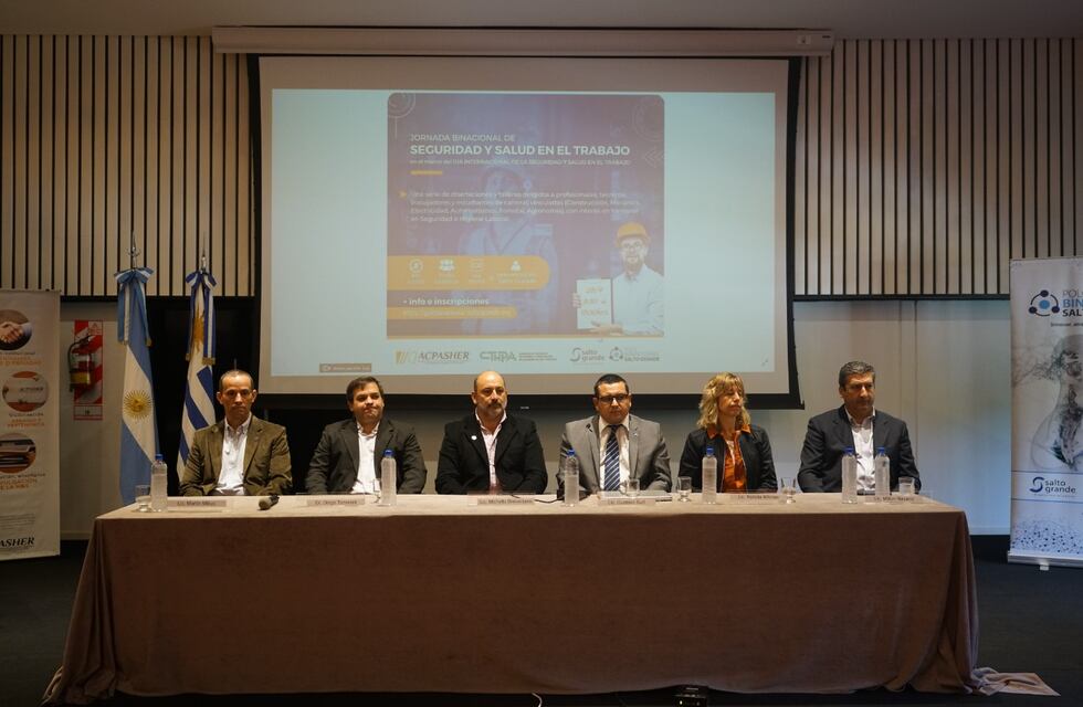Salto Grande realizó la primera jornada binacional de Seguridad y Salud en el trabajo