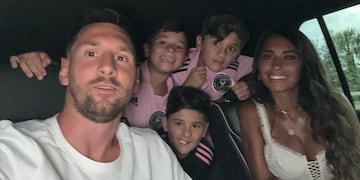 El rosarino y Antonela Roccuzzo se mudaron a Estados Unidos después de unas largas vacaciones.