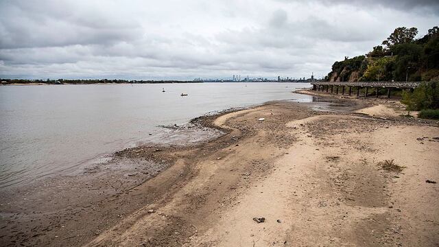 Se profundiza la bajante del río Paraná. (Marcelo Manera)