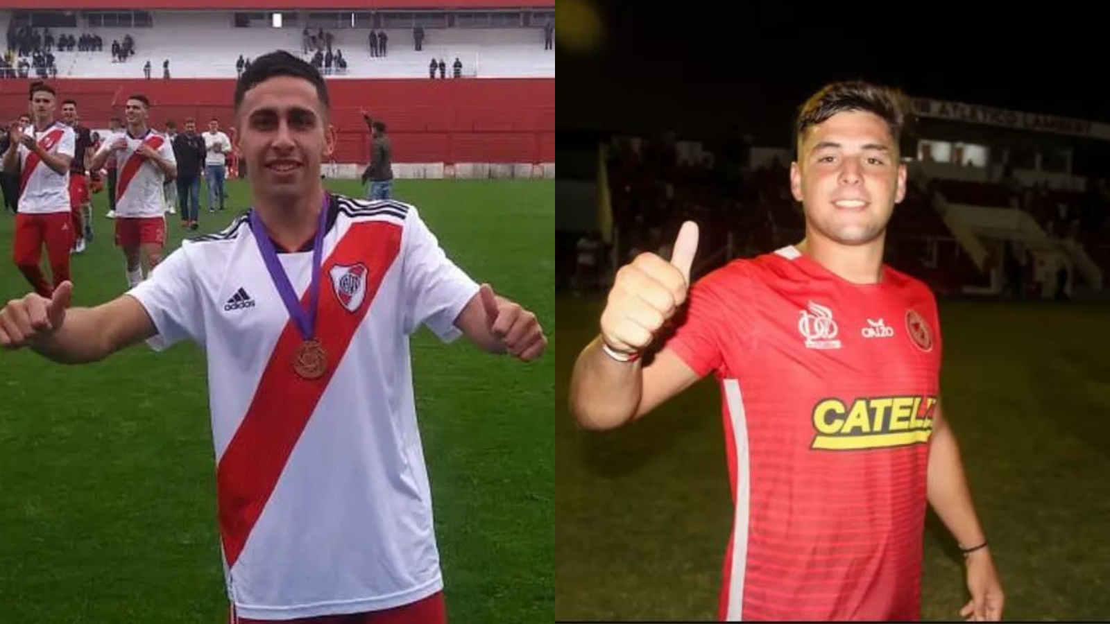 Matías Luque y Pedro Sabino futbolistas de Arroyito