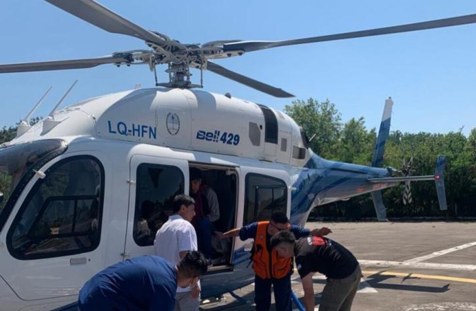 Coordinación y rapidez: rescate aéreo de un joven en San José de Chasquivil
