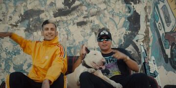 L-Gante y Pablo Lescano en "Perrito malvado".