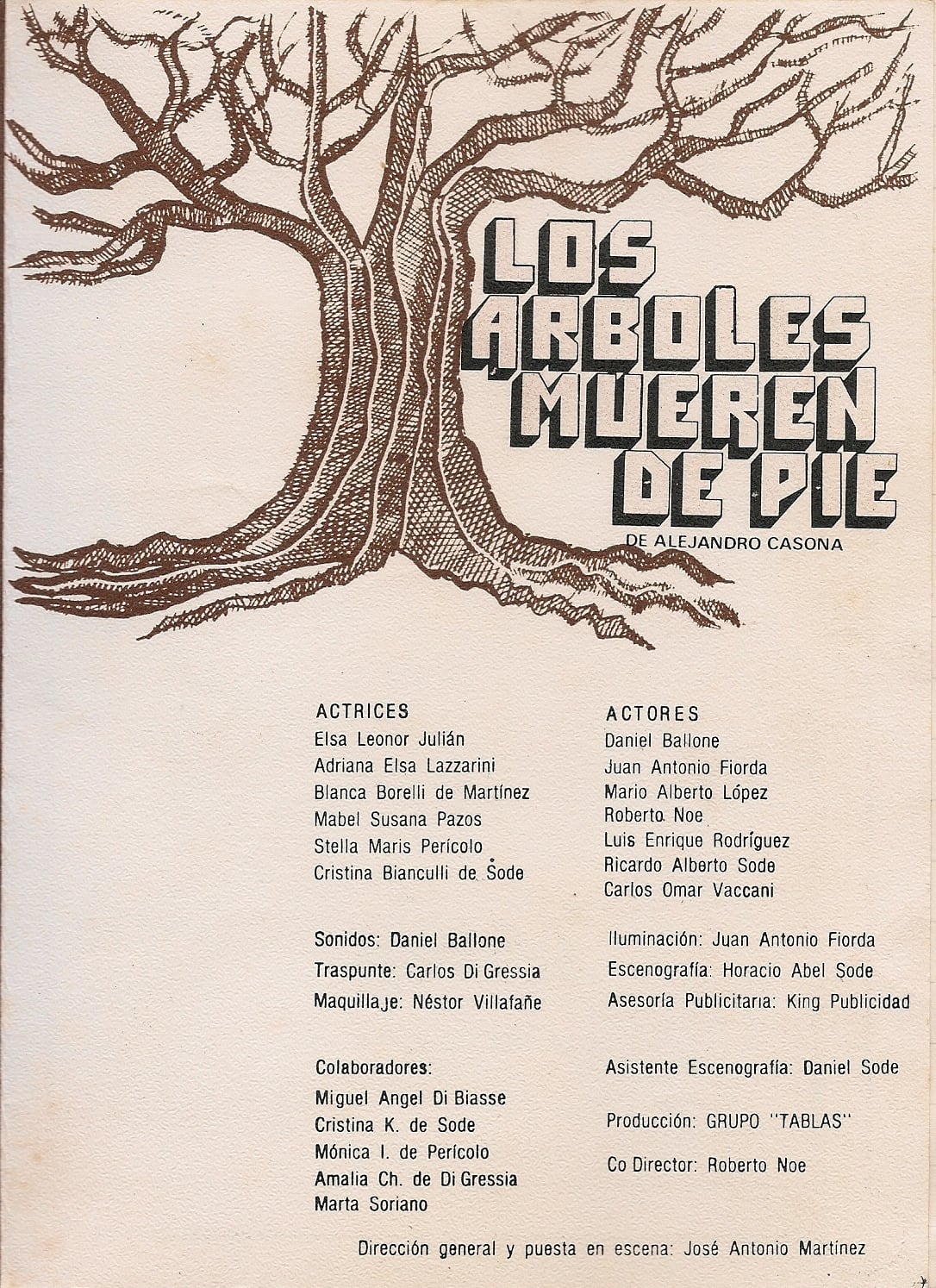 Los árboles mueren de pie