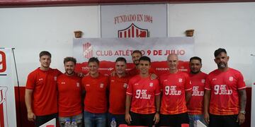 El Cuerpo Técnico del Club Atlético 9 de Julio para el 2025.