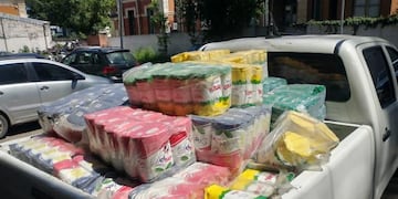 Se incautó una gran cantidad de mercadería que se comercializaba ilegalmente.