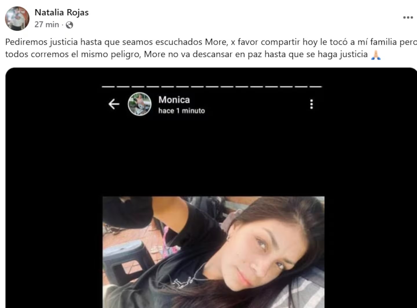 El pedido de Justicia.