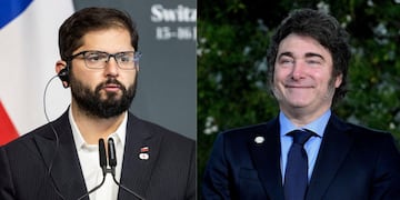 Gabriel Boric y Javier Milei