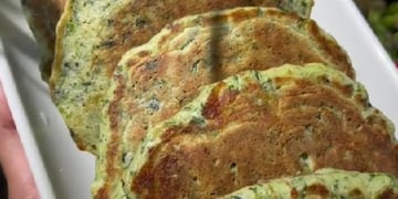 Cómo hacer panqueques de espinaca y queso.
