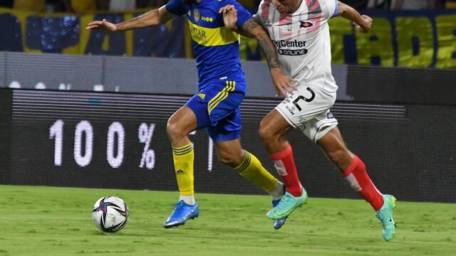 Nicolás Orsini en el triunfo de Boca por 4 a 1 ante Central Córdoba de Rosario en Copa Argentina.