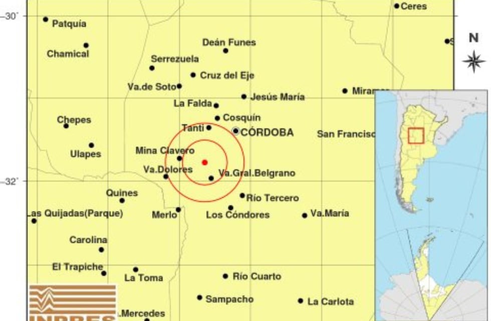 Sismo en Córdoba: dónde fue el epicentro del nuevo temblor en la provincia