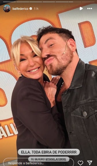 Fede Bal junto a Yanina Latorre.