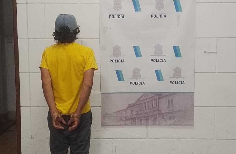 Tres Arroyos: Aprehendido por amenazar con un cuchillo a una persona con la que tenía restricción de acercamiento