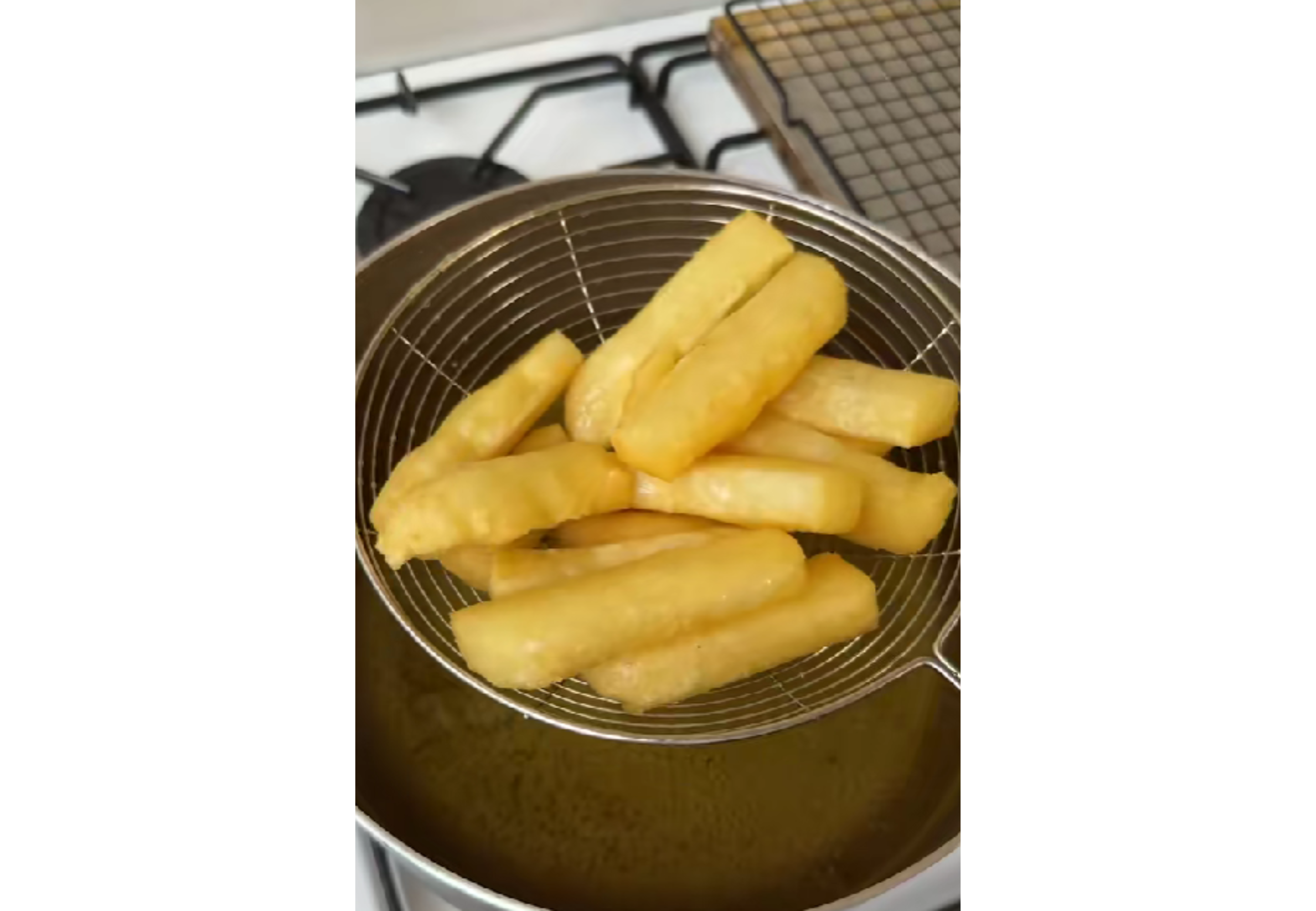 Esta forma es muy diferente, pero se consiguen unas papas fritas increíbles.