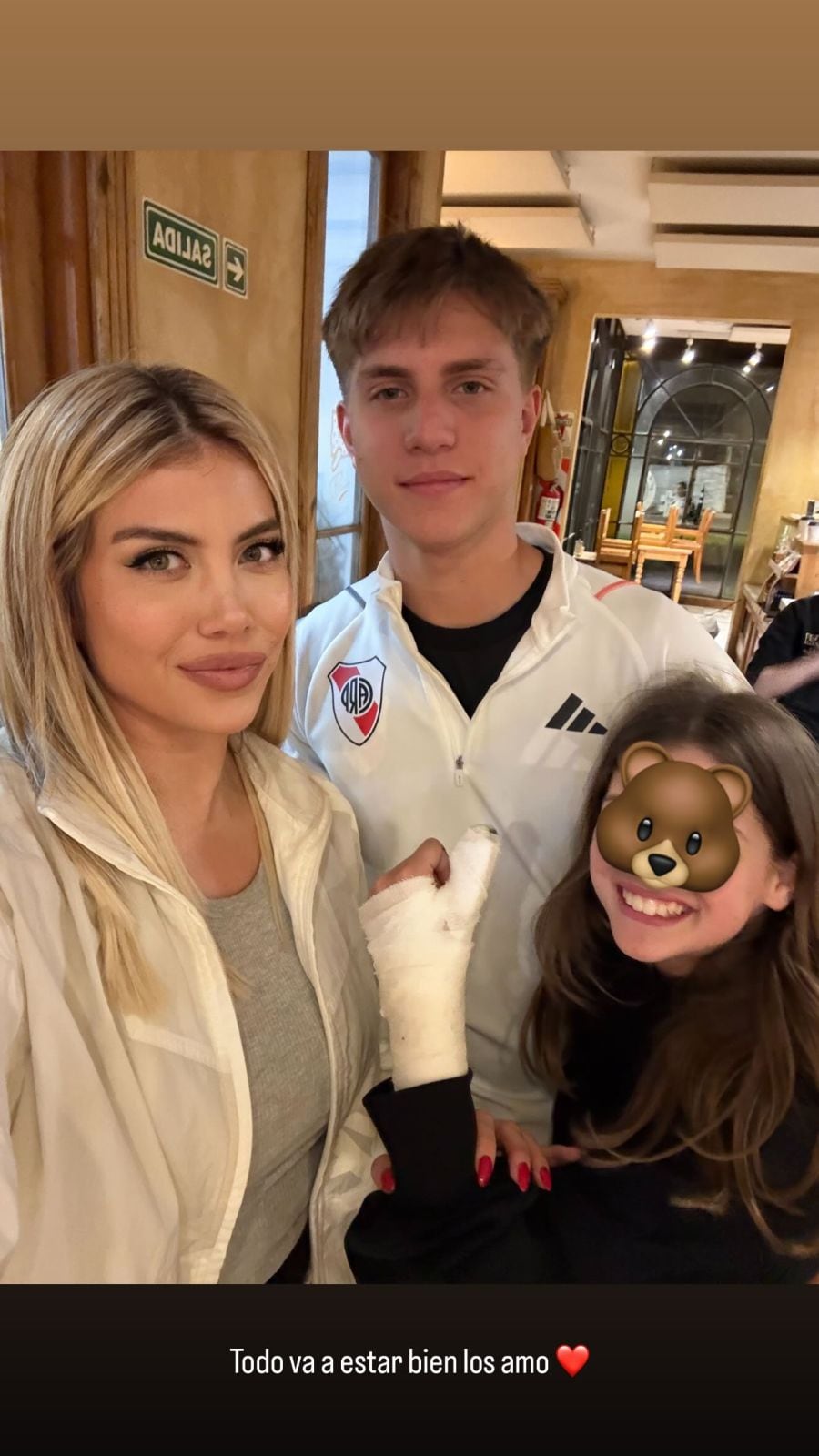 La hija de Wanda Nara y Mauro Icardi se lesionó.